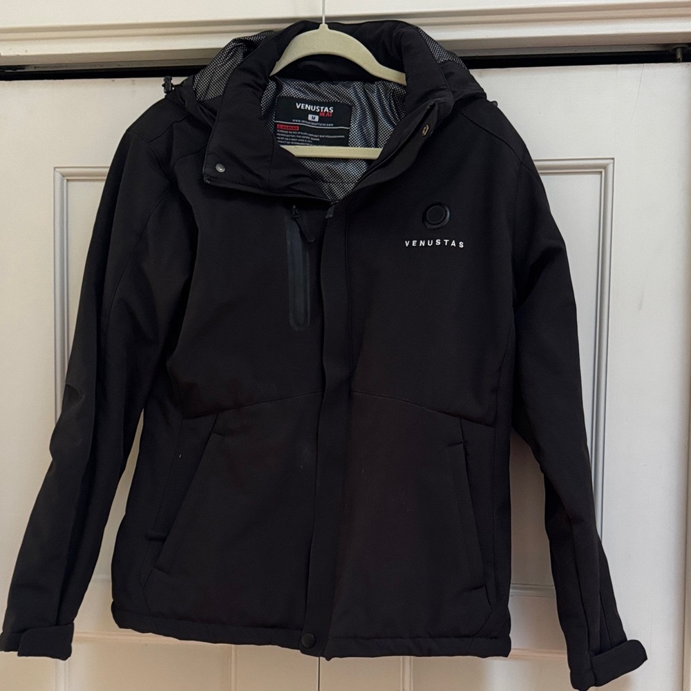 Venustas Black battery heated Jacket women M